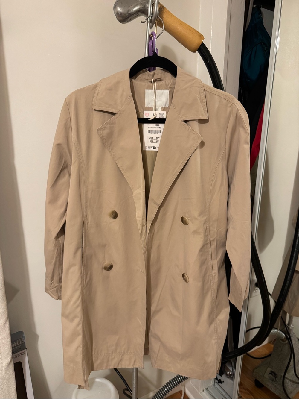NWT- Zara Kids Trench coat. 12-13 - Picture 2 of 4